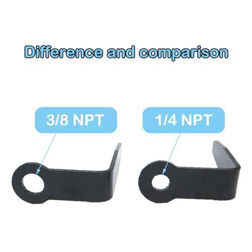 Pneumatic Tool "L" Shaped Rafter Hook (Aluminum) For Nail Guns with 3/8" NPT Air Fitting (Full Size)