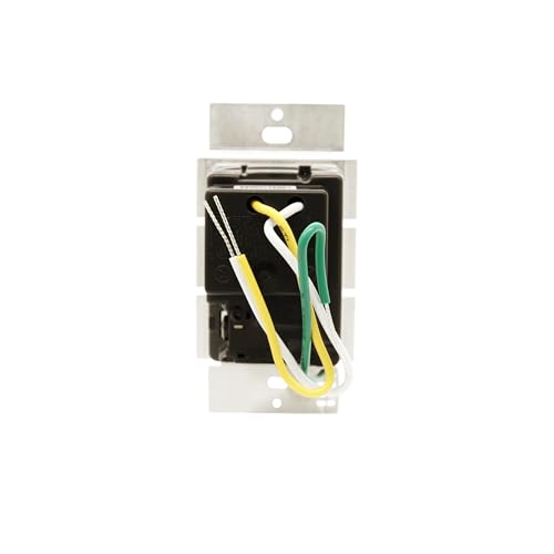 Lutron Caseta Smart Fan Speed Control Switch (Lutron Smart Hub Required), Single-Pole, PD-FSQN-WH, White