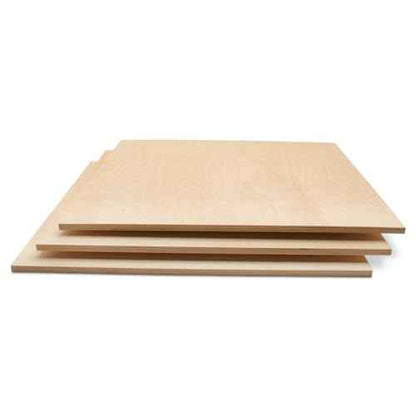 Baltic Birch Plywood 24 x 24 x 1/2 Inch - 12 mm Craft Wood, Pack of 2 B/BB Grade, Stronger Than Basswood or Balsa, Perfect for Laser, CNC Cutting, Wood Shelves by Woodpeckers