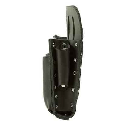 Klein Tools 5126 Leather Tool Pouch with Knife Snap, 5-Pocket