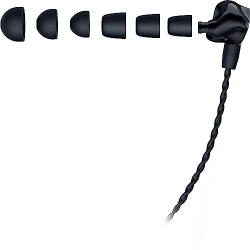Razer Moray in-Ear Monitor for All-Day Streaming: Clear, Full-Range Audio - Comfortable Fit - Low Profile Design - Sound Isolating Earbuds - Detachable Over-Ear Wire - Custom Ear Tips & Case - Black