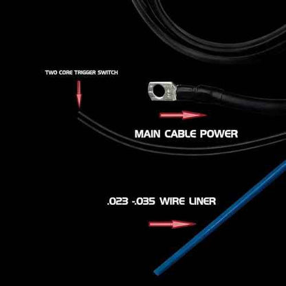 10ft No Gas Mig Gun Replacement Fits Lincoln Electric Weld Pak 10949 88 Amp HD Flux Core Wire Feed Welder 10949