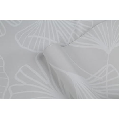 Peel and Stick Wallpaper Boho White and Grey Floral Wallpaper Boho Contact Paper Removable Vinyl Vintage Wall Paper Renter Friendly for Bedroom (17.7"x78.7")
