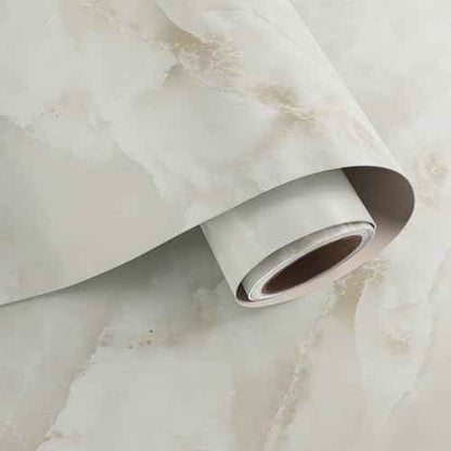 VaryPaper Matte Cream Marble Contact Paper for Countertops Waterproof Peel and Stick Marble Wallpaper 15.7" x 78.7" Self Adhesive Granite Vinyl Wrap for Cabinets Table Desk Removable Kitchen Wallpaper