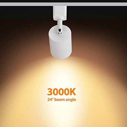 VANoopee 10W Dimmable LED Track Lighting Heads H Type Track Light Replacement Fixtures Bright 3000K Warm White Ceiling Spotlight for Accent Task Art, Flicker Free CRI90+ 24¡Æ 800lm White, Pack of 6