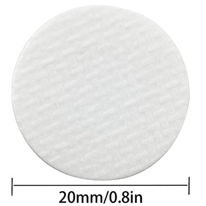 2 Pieces 64PCS 20mm Synthetic Filter Paper Stickers Filter Disc Mushroom Filter Disc Mushroom Applied Under Wide Mouth Jar Lid for Mushroom Cultivation