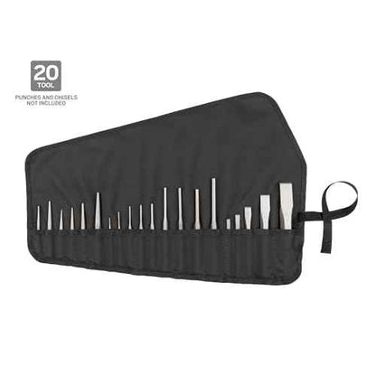 TEKTON 20-Tool Punch and Chisel Pouch | OTP71101 | Made in USA