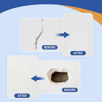 Upgraded 4¡¿10 Inch Self-Adhesive Drywall Patch Kit, Large Hole Repair with Aluminum Patch & Professional Trowel for Interior Wall Restoration