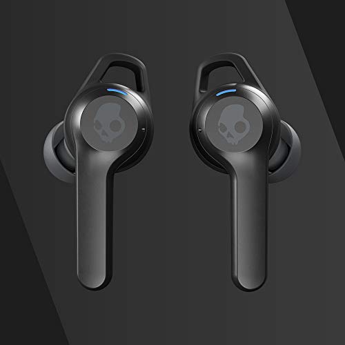 Skullcandy Indy Evo in-Ear Wireless Earbuds, 30 Hr Battery, Microphone, Works with iPhone Android and Bluetooth Devices - Black