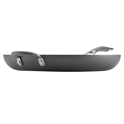 Circulon - 83906 Circulon Radiance Hard Anodized Nonstick Frying Pan / Fry Pan / Hard Anodized Skillet with Helper Handle - 14 Inch, Gray