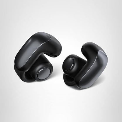 Bose Ultra Open Earbuds - Bluetooth Open Ear Earbuds with OpenAudio for Awareness, Clip-On Design for Comfort, Water Resistant, Up to 48 Hrs of Playtime, Black