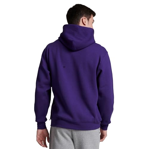 Russell Athletic Men's Dri-Power Fleece Pullover Hood, Purple, Large