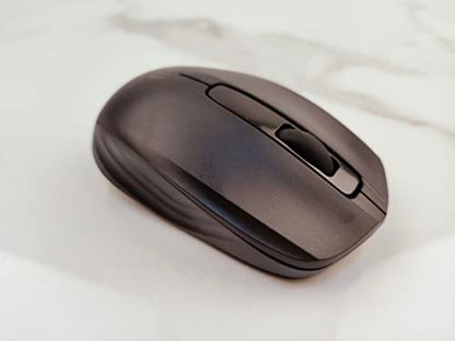 Rii Wireless Mouse, 2.4G Portable Computer Mice for PC, Laptop, Windows,Office Included Wireless USB dongle (Black)