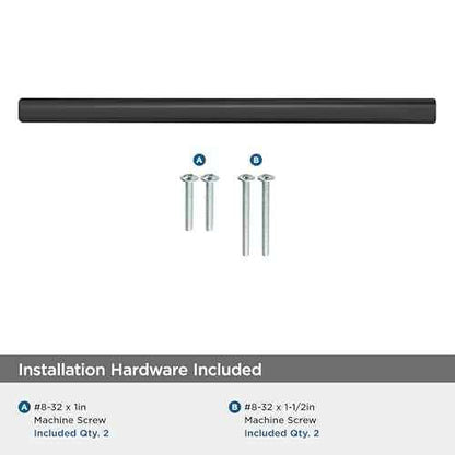 Amerock Bar Pulls 5-1/16 inch (128mm) Center-to-Center Matte Black Cabinet Pull - 10 Pack, 10BX40517MB