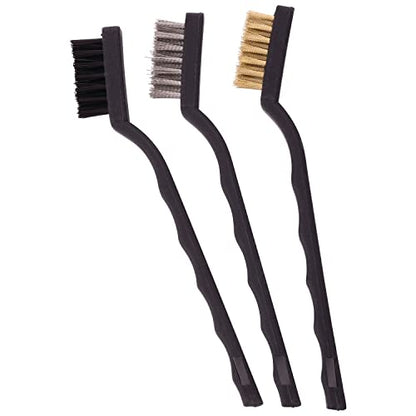 CRAFTSMAN CMMT98312 CRFT 3PC Bristle Brush Set, Red