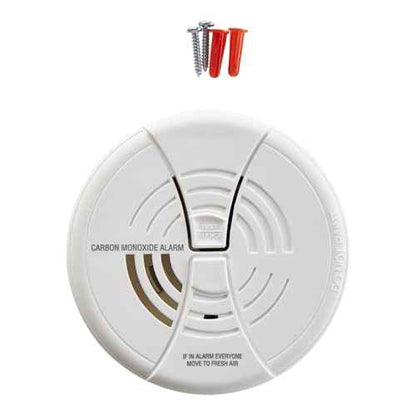 FIRST ALERT Carbon Monoxide Alarm | BRK CO250 Battery Operated Carbon Monoxide Detector With 9-Volt Battery & Two Silence Features