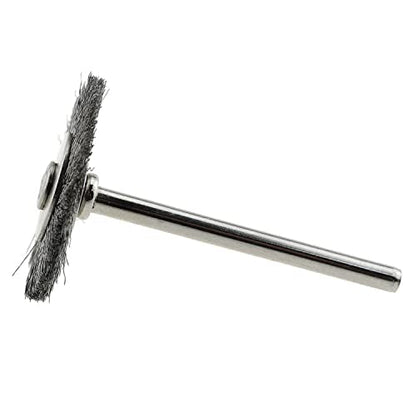 Wire Brush LUORNG 15pcs Stainless Steel 25mm Flat Wire Brushes Polishing Brush for Dremel Rotary Tool