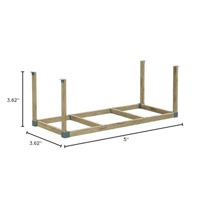 HyLoft HEAVYWEIGHT 48" W x 96" D Do-it-Yourself Plastic Ceiling Storage Kit, Gray