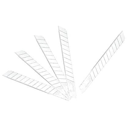 NT Cutter 9mm Stainless Steel Snap-Off Blades, 5-Blade/Pack, 1 Pack (BA5SS)