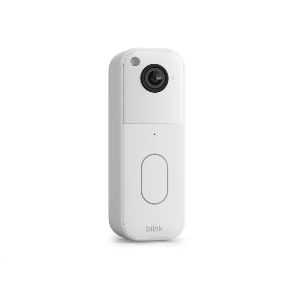 Blink Video Doorbell (newest model) – Head-to-toe HD view, two-year battery life, and simple setup. Required Sync Module not included – Add-On (Black)