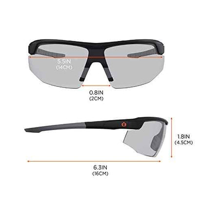Ergodyne Skullerz SKOLL Anti Scratch Safety Glasses, Anti-Fog, ANSI z87.1