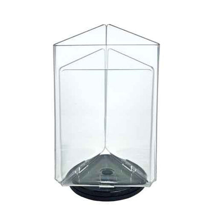 Azar Displays 193722 5" W x 7" H 3-Sided Sign Holder with Revolving Base