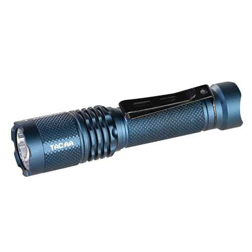 ACEBEAM TAC AA 2.0 Longest-Range AA Flashlight 360 Meters, 900 High Lumens Tactical EDC Flashlight Rechargeable, 6 Modes Pocket LED Super Bright Small Mini Flashlight for Camping, Home(SFT-25R HI)