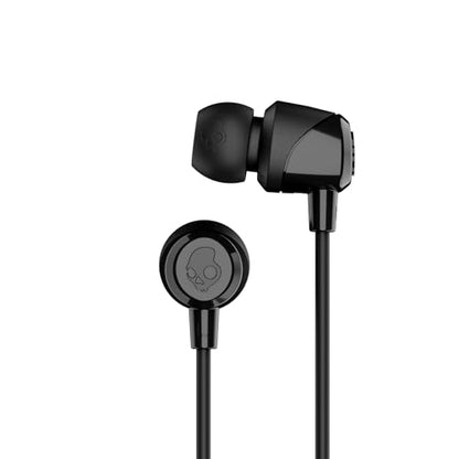 Skullcandy Jib Wired Earbuds with 3.5mm AUX Plug, Noise Isolating Fit, In-Line Microphone Call and Track Control, Convenient for Travel - Black