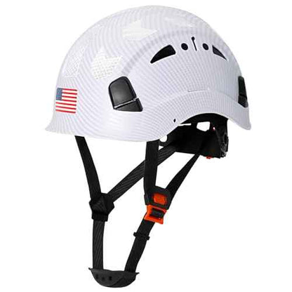 Carbon Fiber Pattern Hard Hats - Construction OSHA Approved Hard Hat,ANSI Z89.1 Type 1 Class C Adjustble Vented Safety Helmet for Men Women,6-Pt Suspension Low Profile Hard Hat with Chin Strap Cascos