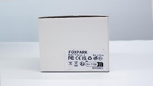 Foxpark Solar Wireless Backup Camera, 1080P 5'' Monitor Back Up Camera Systems Wireless, 3 Mins DIY Installation, Reverse Camera for Car, Truck, Van, RV