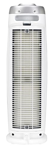 GermGuardian 4-In-1 HEPA Air Purifier for Home, Large Rooms Up To 743 Sq. Ft. with HEPA Air Filter, UV-C Light & Odor Reduction, AC4825E, 22" Tower, Gray