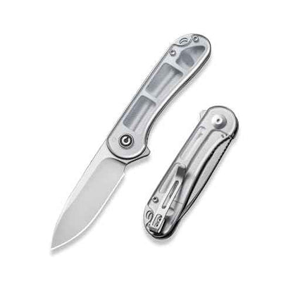 CIVIVI Folding Pocket Knife- Elementum Flipper Knife with 2.96'' D2 Blade Lexan Handle, Ideal for Men Women Outdoor EDC Gift C907A-7