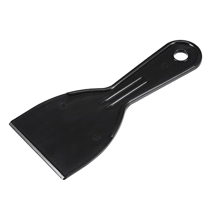 uxcell Putty Scraper 3" ABS Plastic Spatula Drywall Patch Repair Spreader Wall Covering Smoother Black 4Pcs