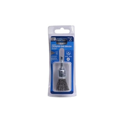 Century Drill & Tool 76203 Coarse Crimped Wire End Brush, 3/4" ? Removes Rust, Paint, Weld Spatter, Ideal for Recessed Areas, Pipes, and Spot Cleaning