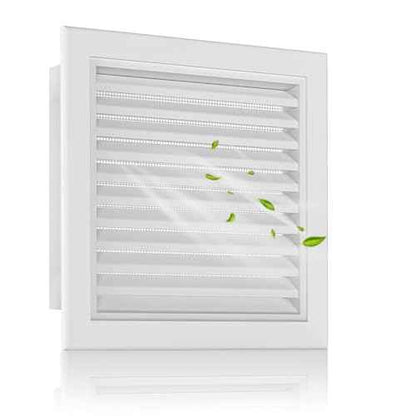 18" x 18" Paintable Gable Vent, Enhance Attic & Shed Ventilation, Durable Aluminum Design with Screen, Stylish Home Improvement - Vent Opening: 16" x 16"