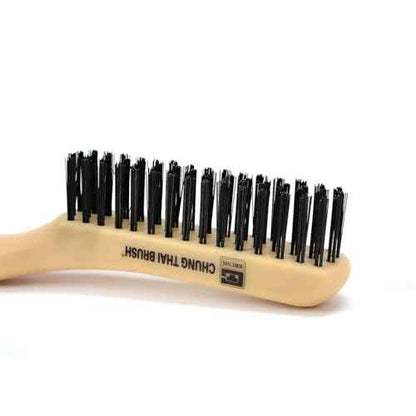 10¡± Plastic Handle Wire Brush Set (C80400) ? 2 Pack 4 Row Scratch Brush Premium Carbon Steel Bristles and Stanless Steel Set, Durable, Paint Removal, Rust Removal, Scrubbing, Deep Cleaning