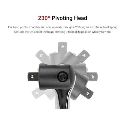 TEKTON 3/8 Inch Drive x 18 Inch Comfort Grip Breaker Bar | SBH01118