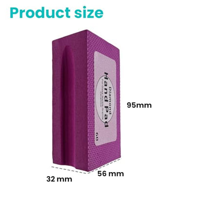 Diamond Hand-Held Sanding Block, 4 Inch Electroplated Polishing Pad for Granite Marble Ceramic Tile Concrete Glass Polishing (100 Grit)