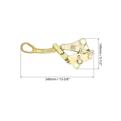 QWORK 6613lb Cable Grip Steel Wire Gripper, 2 Pack 3T Rope Jaw Puller, Clamp Puller