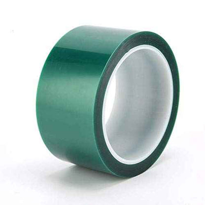 MISSYOUNG Resin Tape for Epoxy Resin Molding, Thermal Adhesive Tape Green Polyester HighTempeprature Masking Tape Green High Heat PET Tape for Painting, Anodizing, Circuit Boards (2 in x 108 FT)