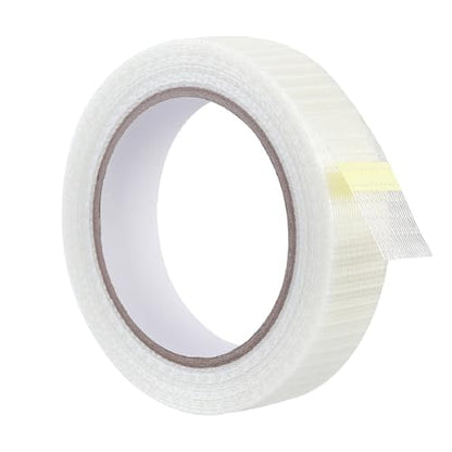 QDiShi Transparent Duct Tape, Heavy Duty Waterproof Tape, High Performance Weather Resistant Tape for Discreet Repairs and Mounting Residential Shipping Packing and Industrial Uses (1 in x 33 Yards)