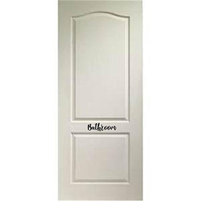 Door Vinyl Decal - Pantry, Restroom, Closet Water, Closet, Laundry, Office, toilettes, Bathroom (Bathroom, Black)