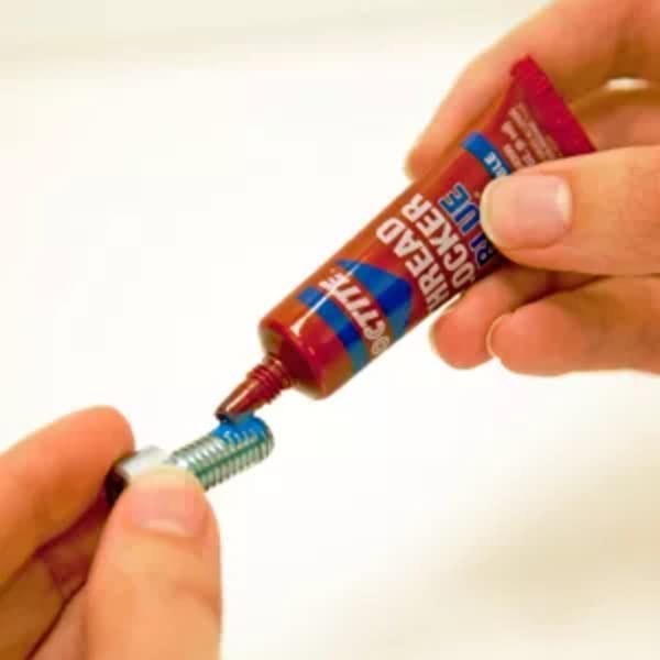 Loctite Threadlocker Blue 242 - Removable Thread Lock Glue for Nuts, Bolts, & Fasteners, Medium Strength Screw Glue to Prevent Loosening & Corrosion - 6 ml, 1 Pack