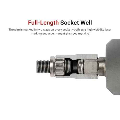TEKTON 1/2 Inch Drive x 12 mm Deep 12-Point Impact Socket | SID23312