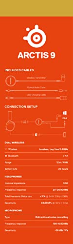 Arctis 9 Wireless Wireless Gaming Headset for PC