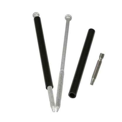 10-Pack Gutter Screws 7-Inch with Black Ferrule - Rust-Resistant Coated for Secure Gutter Installation & Repair