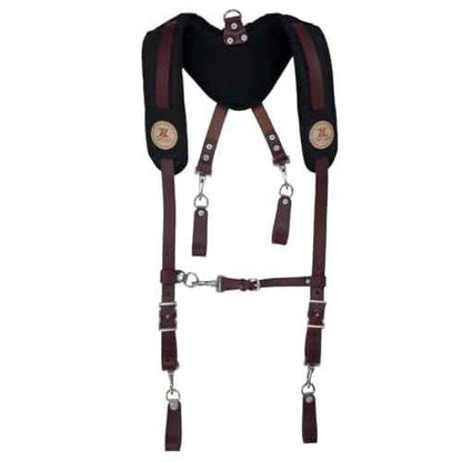 Heavy Duty Leather and Polyster Suspender Holder