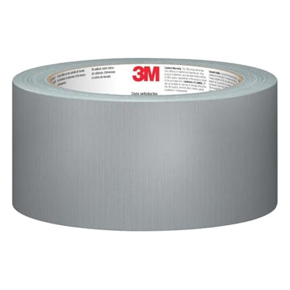 3M Basic Duct Tape, 1.88 in x 55 yd, 1 Roll, Hand Tear Silver Duct Tapes for Temporary Repairs, Indoor Use, Great for Bundle, Patch, Protect & Repair (1055)