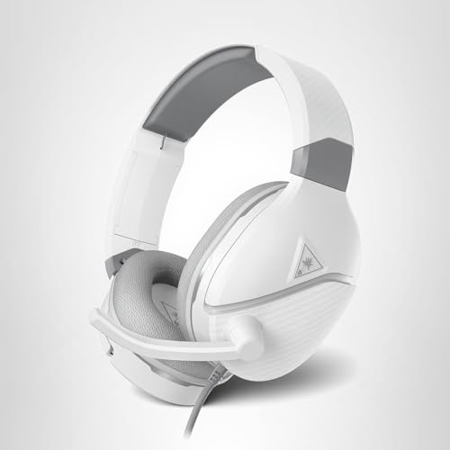 Turtle Beach Recon 200 Gen 2 Powered Gaming Headset - Xbox Series X, Xbox Series S & Xbox One, PS5, PS4, Mobile & PC with 3.5mm - Bass Boost, Memory Foam, White