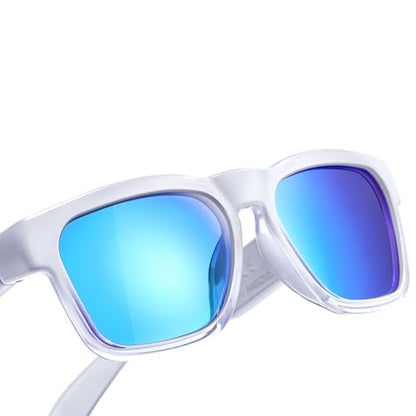 OhO Smart Glasses,Safety Glasses with Bluetooth Speaker,Indoor/Outdoor UV Protection and Voice Control,Unisex(Blue Light Lens)
